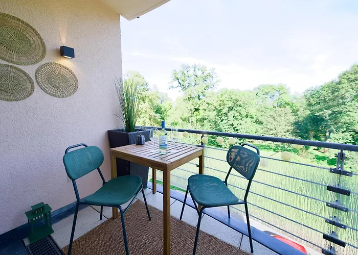 Edler Wohnraum Schwanenteich-oase Mit Balkon, Kaffeevollautomat, Lift & Parkplatz 公寓 *